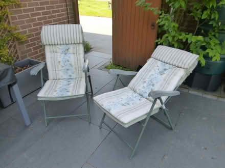 Photo of free Two garden chairs - reclining back (RG40 - off Easthampstead Rd) #1