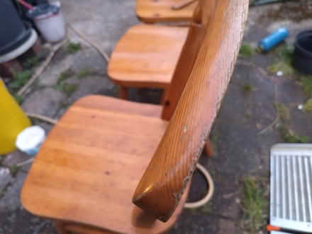 Photo of free Two sturdy pine chairs (Lower Earley RG6) #3