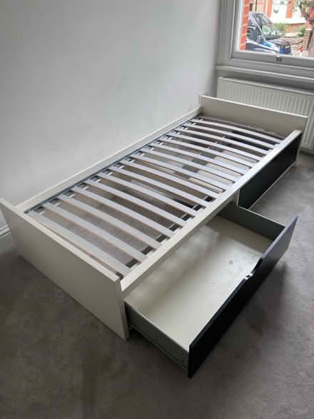 Photo of free IKEA single bed base with drawers (Queens Park NW6) #1
