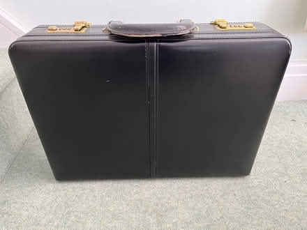 Photo of free Black leather briefcase (Shefford) #3
