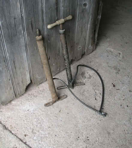 Photo of free 2 Vintage motorcyle/bike Tyre Pumps (Much Cowarne HR7) #2