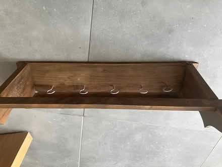 Photo of free Decorative wood shelf with hooks (Tonbridge TN10) #1