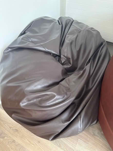 Photo of free Large Faux Leather Bean Bag (Rowington Green B94) #1