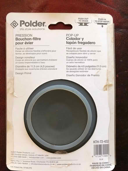 Photo of free Sink strainer /stopper (Liphook) #2