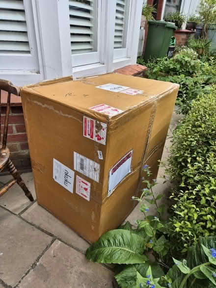 Photo of free Large 80x80x50cm cardboard box (Lewes BN7) #1