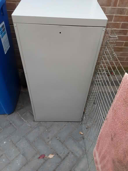 Photo of free 3 drawer metal filing cabinet +keys (Allestree DE22) #2
