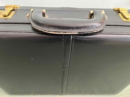 Photo of free Black leather briefcase (Shefford) #4