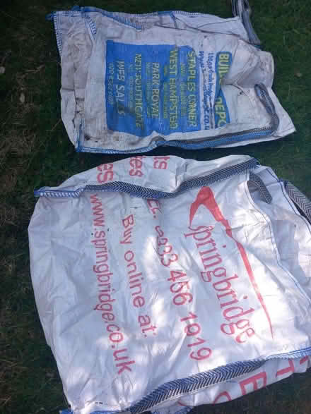 Photo of free Two giant garden waste/rubble bags (Bowes Park N22) #1