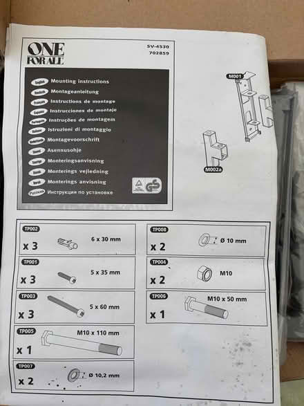 Photo of free TV Bracket - never used (EH25, Roslin) #3