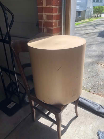 Photo of free Round Wooden pedestal (East Watertown) #1