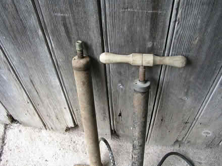 Photo of free 2 Vintage motorcyle/bike Tyre Pumps (Much Cowarne HR7) #1