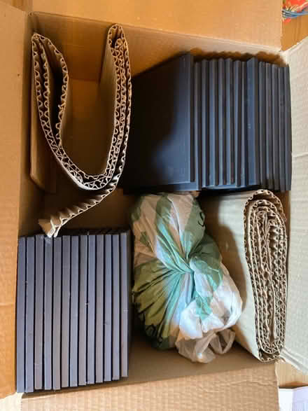 Photo of free Black/grey porcelain square tiles (S11 Greystones) #1
