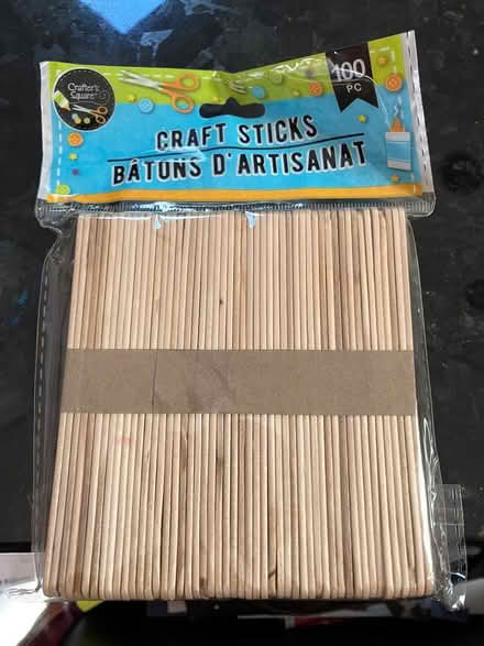 Photo of free 100 craft sticks, new unopened (White Oaks area of San Carlos) #1