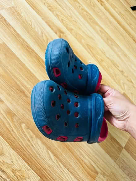 Photo of free Size 7-8 Unisex croc slippers (Abingdon OX14) #2