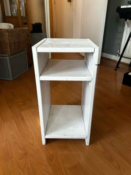 Photo of free White Wooden Side Table (Sandyford NE2) #2