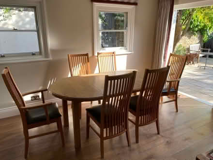 Photo of free Extendable Dining Table with 6 Chairs (Wandsworth SW18) #1