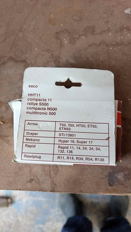 Photo of free Part box staples for staple gun (Timperley) #2