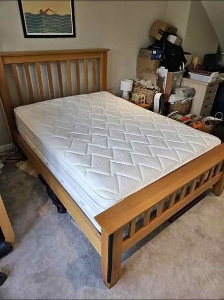 Photo of free Wooden double bed frame (SE15) #1