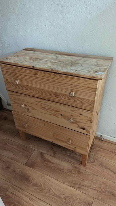 Photo of free Wooden chest of drawers (Rusholme M14) #1