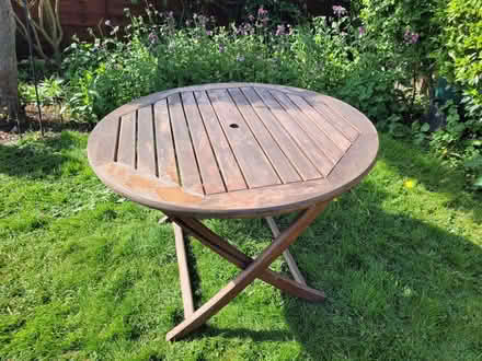 Photo of free Wooden garden table (Pickering YO18) #1