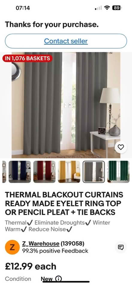 Photo of free Thermal blackout curtains (Arbourthorne S2) #1