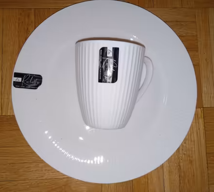 Photo of free Plate + Mug -new with label (Etobicoke (Kipling /Eglinton)) #1