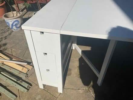 Photo of free Heavy drop leaf table with drawers (Bicton Heath SY3) #3
