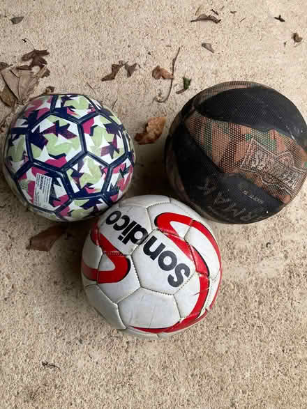 Photo of free Old footballs & basketball (Cumnor OX2) #1
