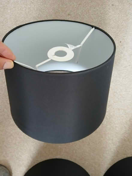 Photo of free 3 x black lampshades (kendal LA9) #1