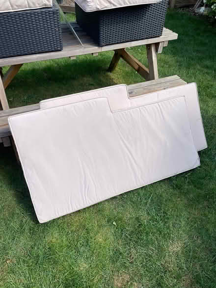 Photo of free 2x Rattan cubes + some cushions (Chineham) #3