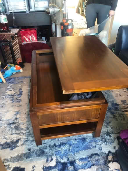Photo of free Coffee Table into desk on wheels (Edenbridge TN8) #4