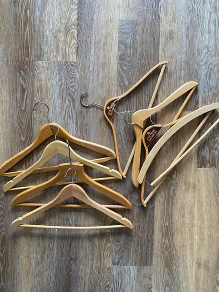 Photo of free Wooden coat/suit hangers (Tilsworth Road, LU7) #1