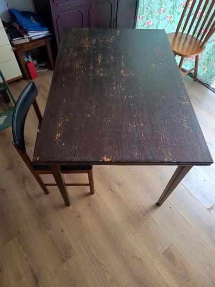 Photo of free Dining table and 5 matching chairs (Tn27 8EA) #1