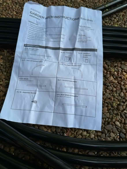 Photo of free Garden archway kit 1.9m tall (Crawley Down) #3
