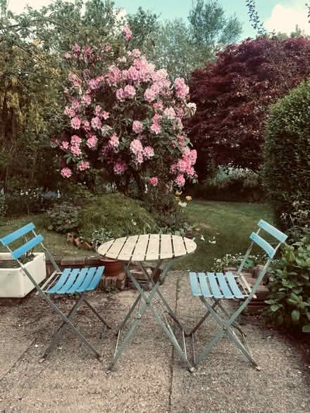 Photo of free garden table with two chairs (Mapperley NG3) #1