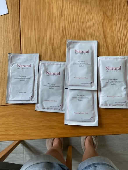 Photo of free Aniline leather cleaning sachets DFS (Stoke Hammond MK17) #1