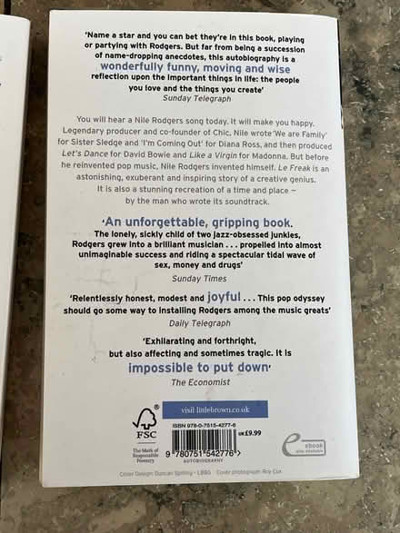 Photo of free Grace Jones Nile Rodgers bios (Dulwich Village SE21) #3