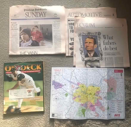 Photo of free 2005 Pittsburgh memorabilia baseball / newspaper (Highway SL6) #1