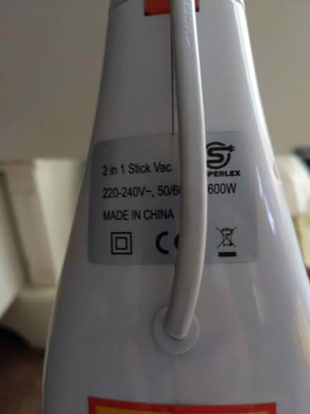 Photo of free Superlex 2 In 1 Bagless Stick Vac (Holland Park W11) #3