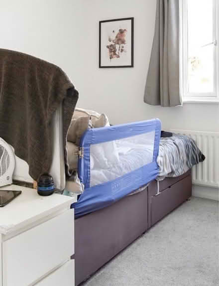 Photo of free Bed base, headboard and protector (Forest park RG12) #1