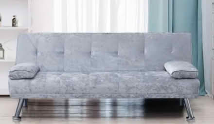 Photo of free Crush velvet single sofa bed (SW16) #1