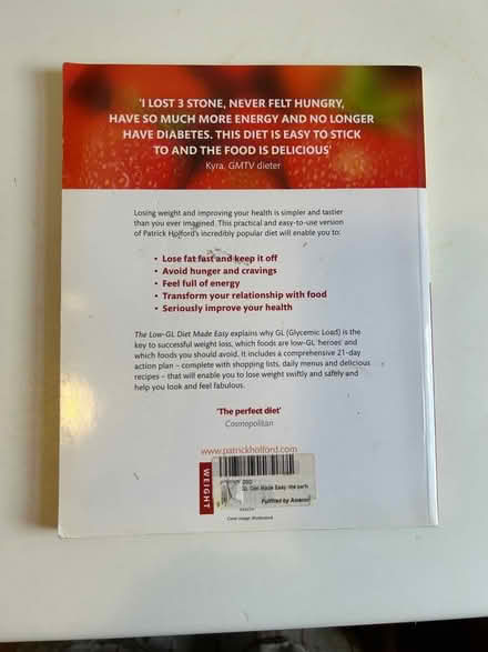 Photo of free Patrick Holford Low GL Diet book (Chapeltown LS7) #2