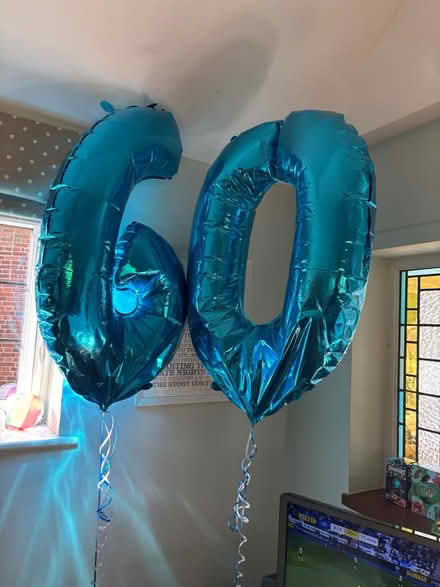 Photo of free Age 60 helium balloons (GU6) #1