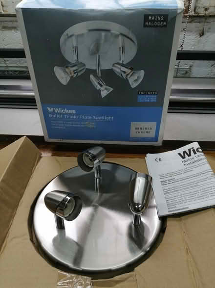 Photo of free Triple light fitting (PE20 Amber Hill) #2