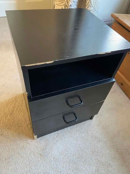 Photo of free Black 2-drawer unit (Bussage GL6) #1