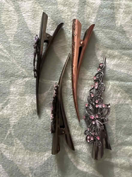 Photo of free 4 x metal hair clips (Ashford TW15) #2