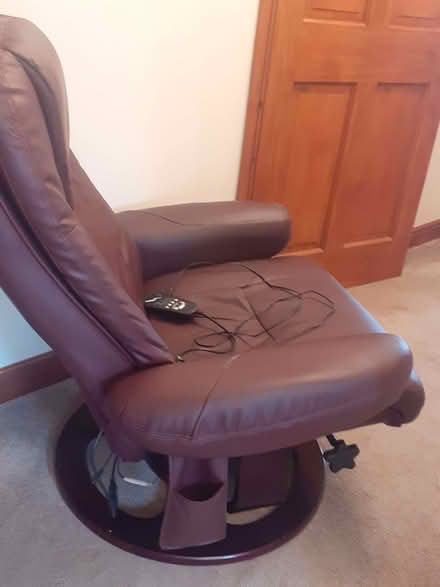 Photo of free Swivel, heated massage CHAIR & Footstool (Whitton LD7) #1