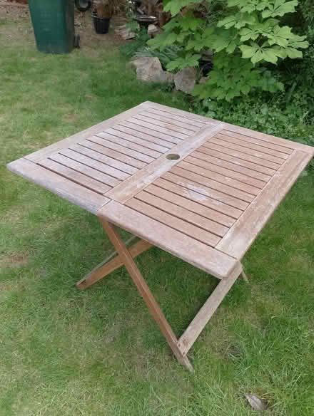 Photo of free Square garden table. (Caversham Heights RG4) #1