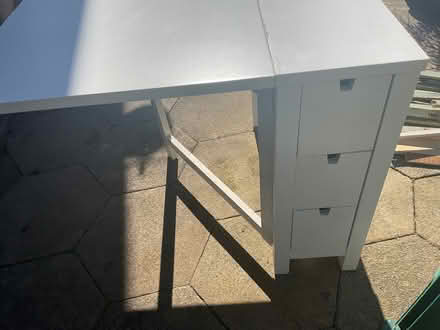Photo of free Heavy drop leaf table with drawers (Bicton Heath SY3) #2