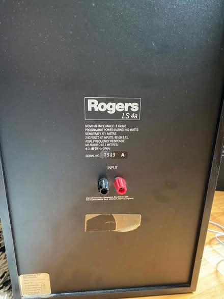 Photo of free Rogers speaker (Stroud GL5) #2